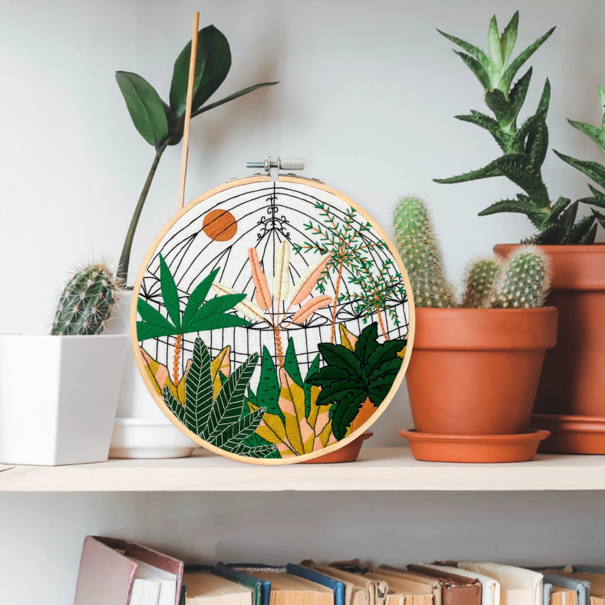 Botanical Greenhouse Embroidery Kit