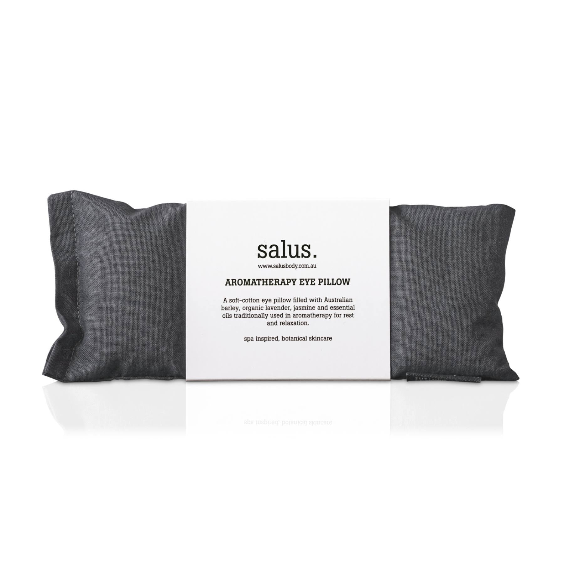 Charcoal Grey Eye Pillow filled with Lavender and Barley by Salus, Greenify Co.