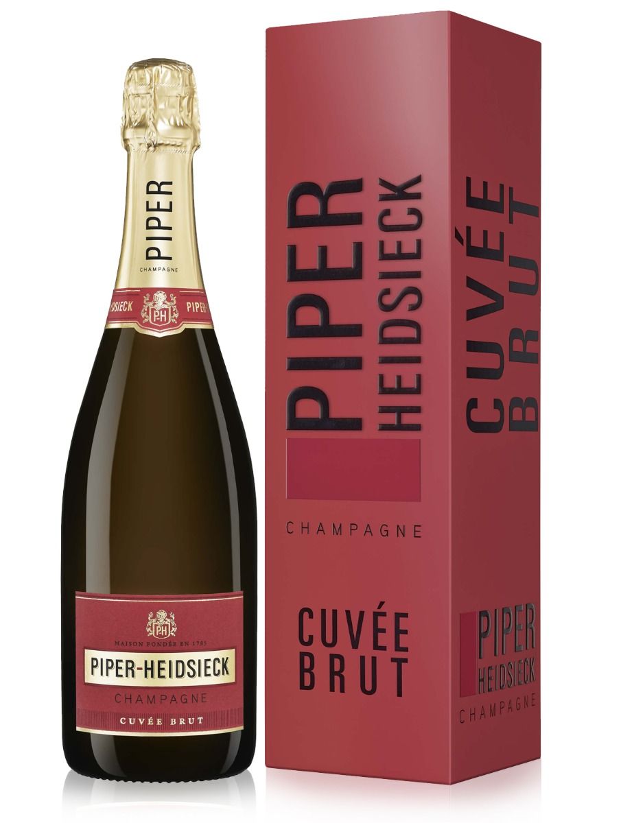 Piper Heidsieck Champagne Bottle and Red Box