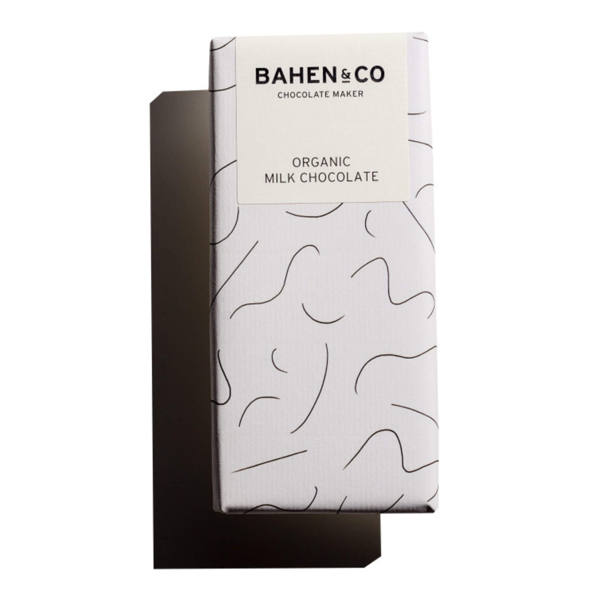 Paper Wrapped Chocolate Bar by Bahen and Co, Squiggle design