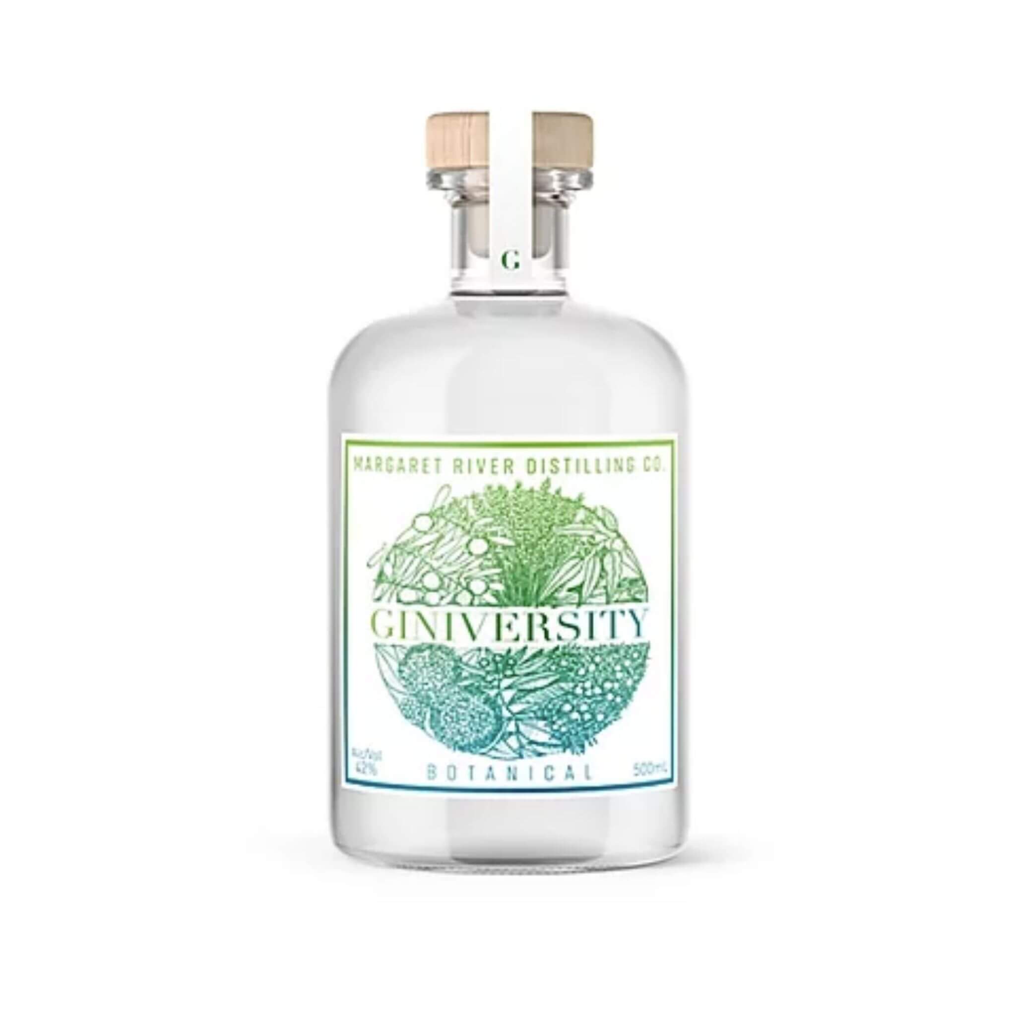 Giniversity Botanical Gin, 500ml bottle, Greenify Co