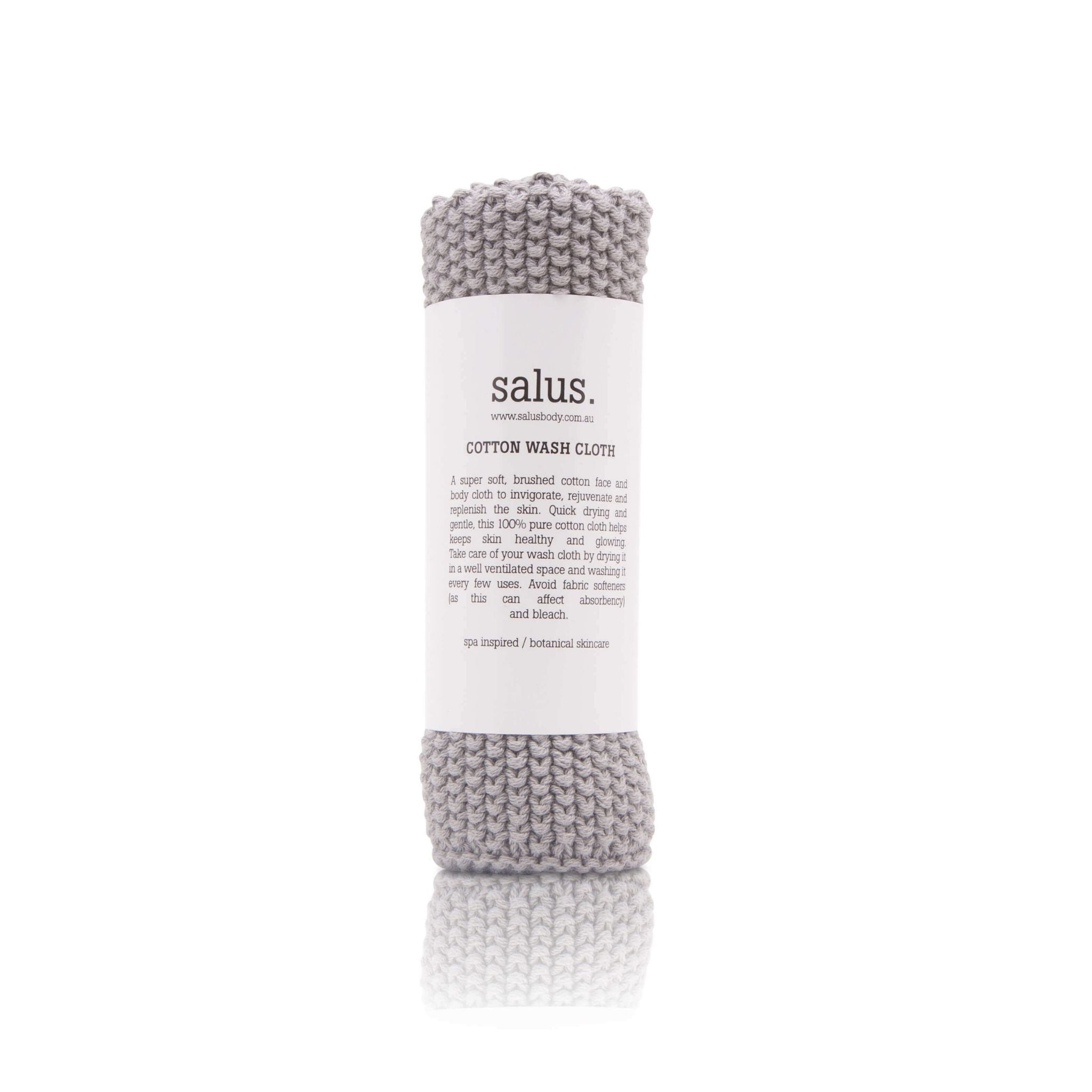 Salus Cotton Grey Wash Cloth, Greenify Co