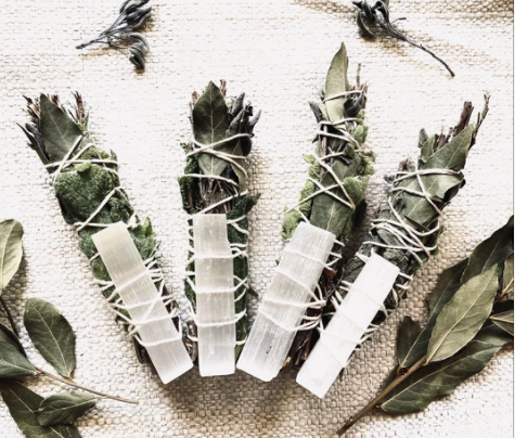 Sage and Crystal Herbal Smoke Bundle