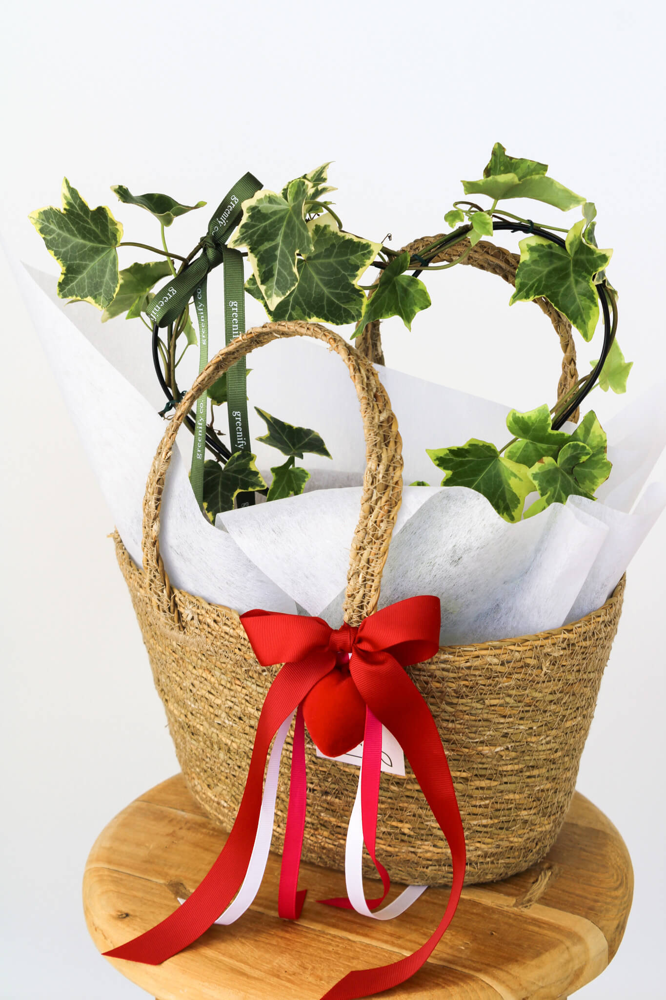 Ivy Heart Basket