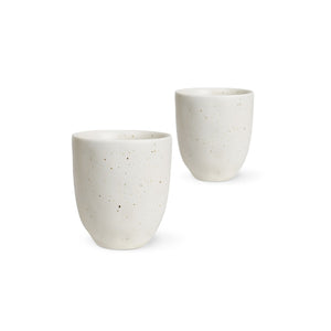 2 Stone Coloured latte mugs, Robert Gordon Brand, Greenify Co.