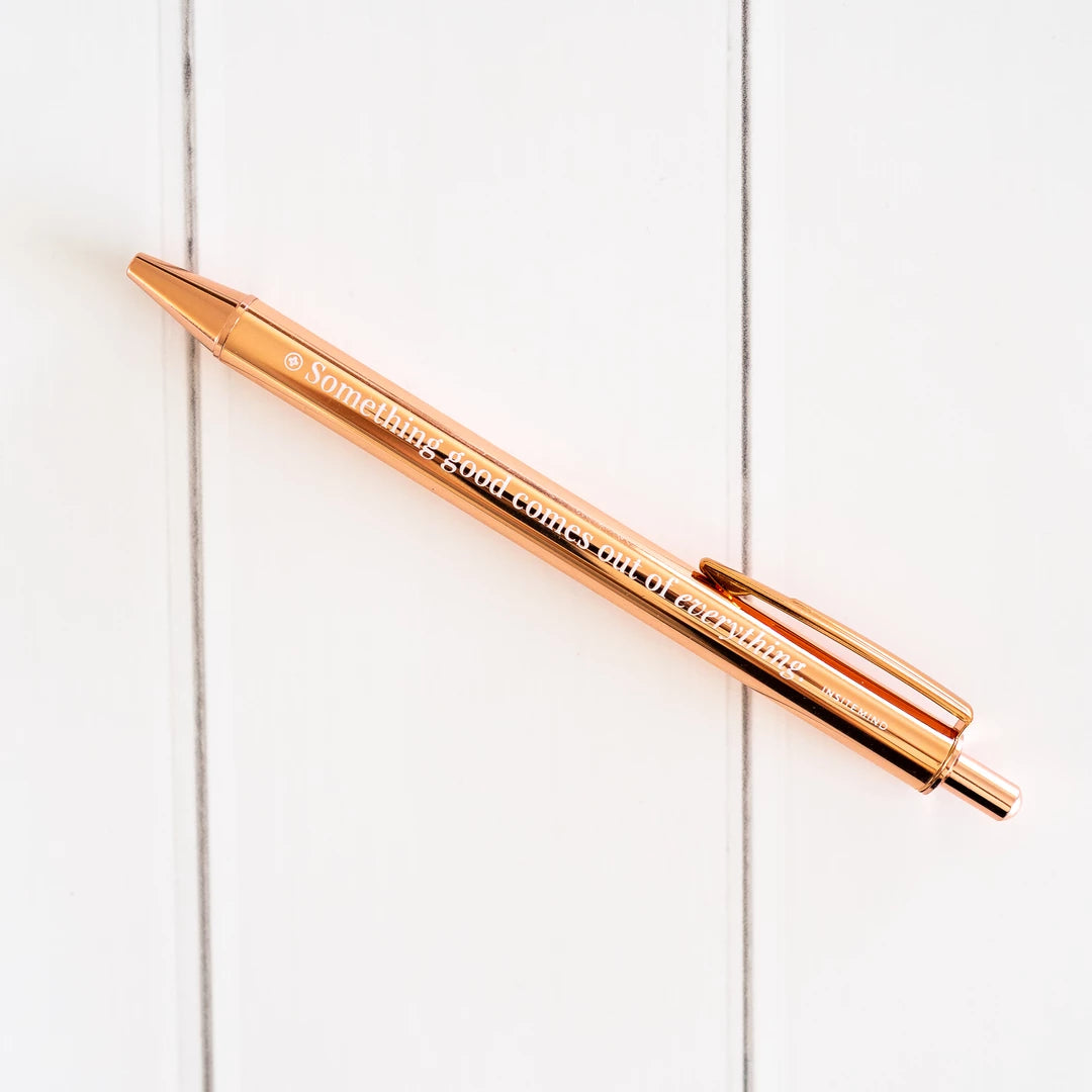 Rose Gold Pen with Affirmation 